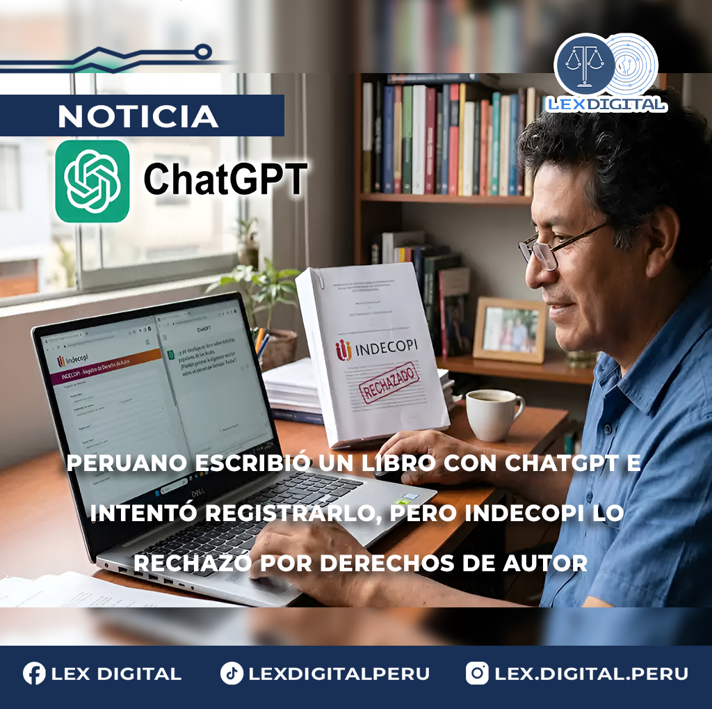 Peruano escribió un libro con ChatGPT e intentó registrarlo, pero Indecopi lo rechazó por derechos de autor