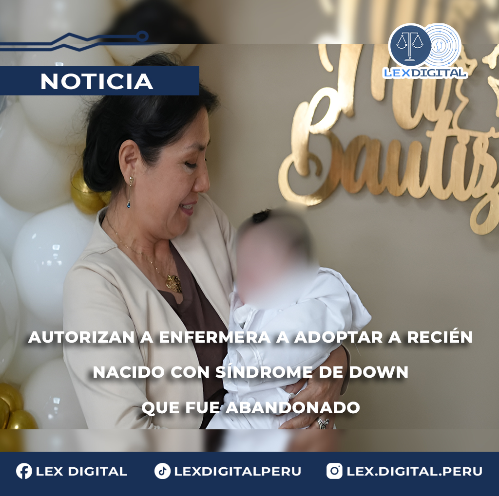 AUTORIZAN A ENFERMERA A ADOPTAR A RECIÉN NACIDO CON SÍNDROME DE DOWN QUE FUE ABANDONADO