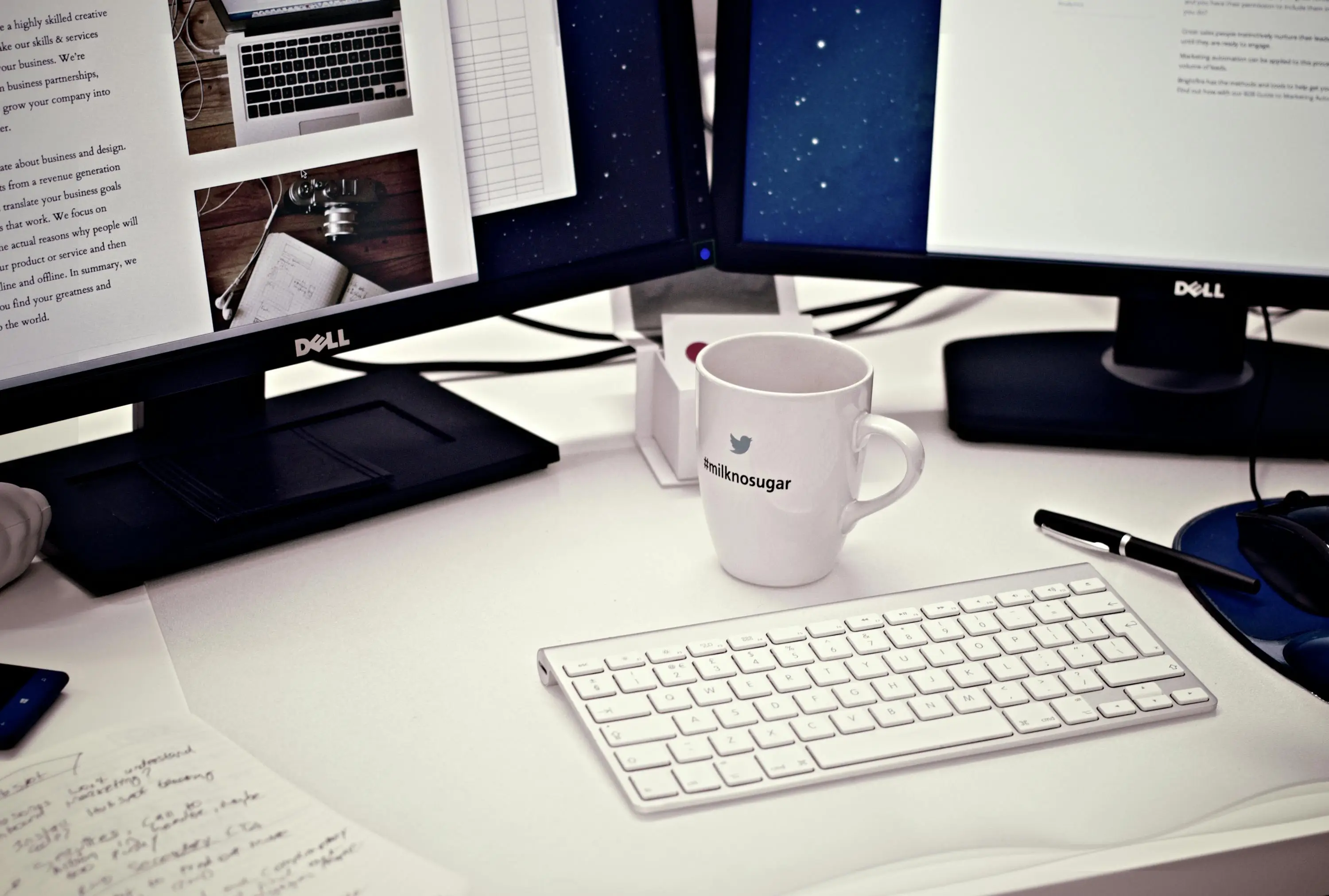 Imagen de alguien trabajando en Marketing de Contenidos