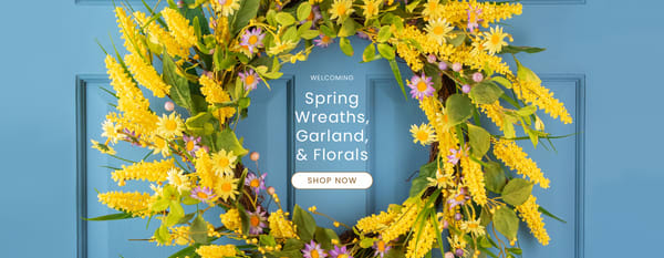Spring Wreaths, Garland, and Florals