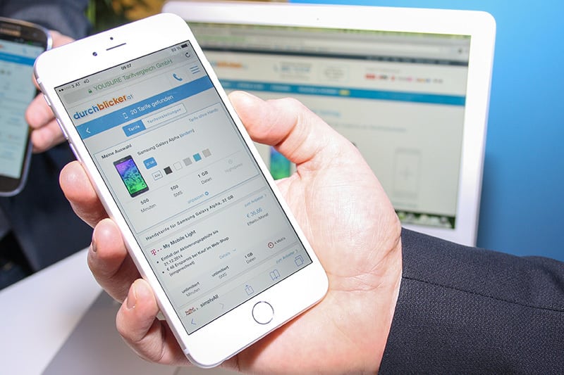 Neuer Mobilfunk-Vergleichsrechner von durchblicker.at zeigt Sparpotential bei Handy & Tarif