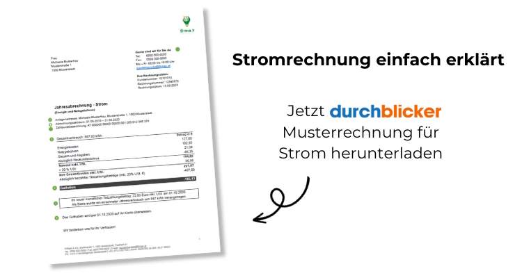 Musterrechnung Strom herunterladen