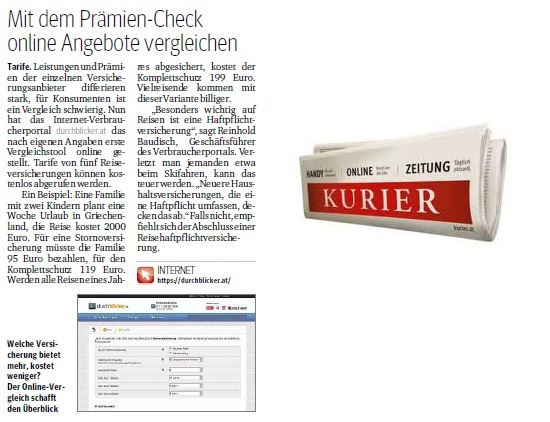 Kurier Reisversicherung
