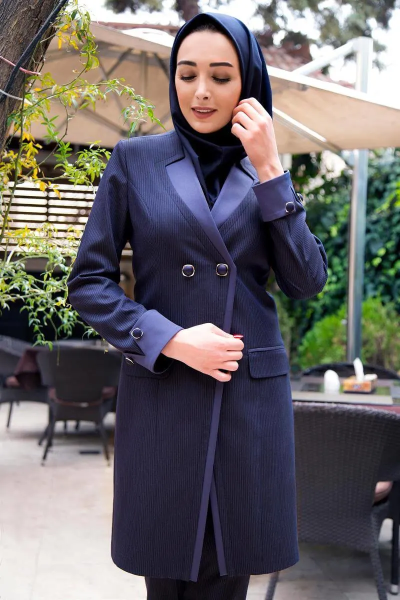 مانتو شلوار نایپر | مانتو شلوار اداری زنانه با دوخت  استاندارد