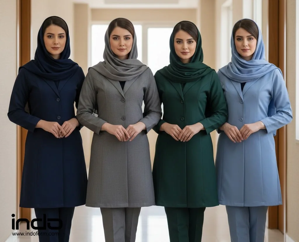 رنگ مانتو اداری