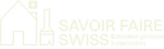 Logotype Savoir Faire Swiss sur fond gris.