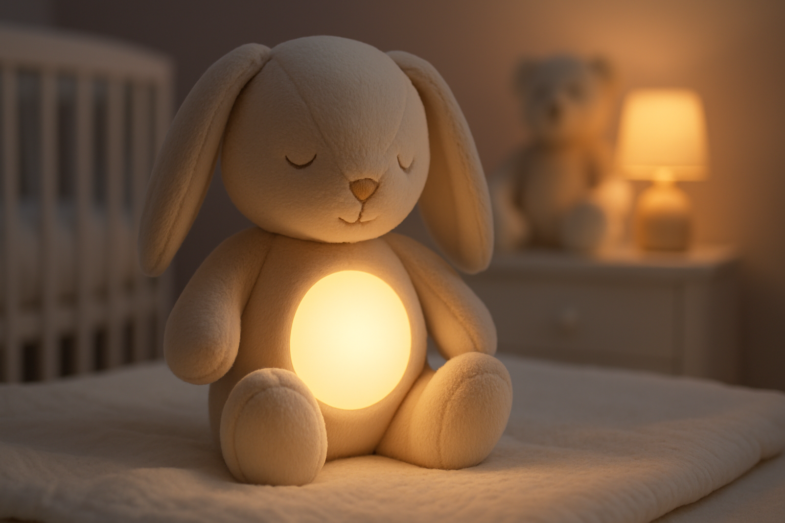 Veilleuse peluche lapin