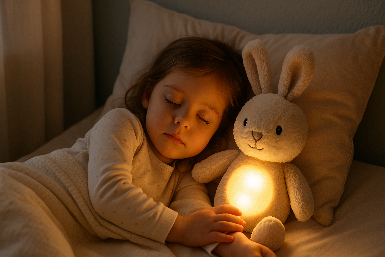 Veilleuse peluche lapin