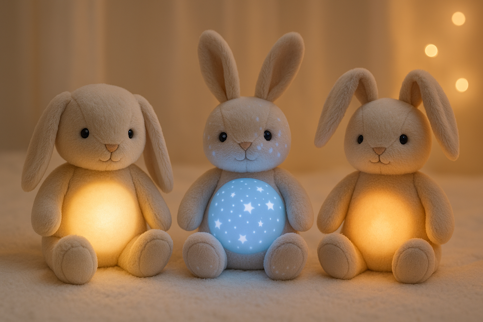 Veilleuse peluche lapin