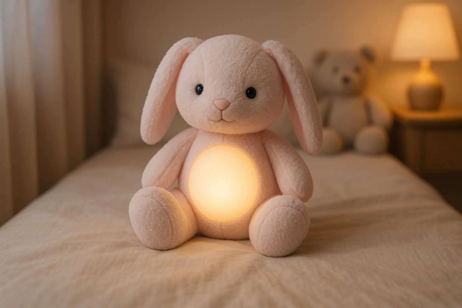 Veilleuse peluche lapin