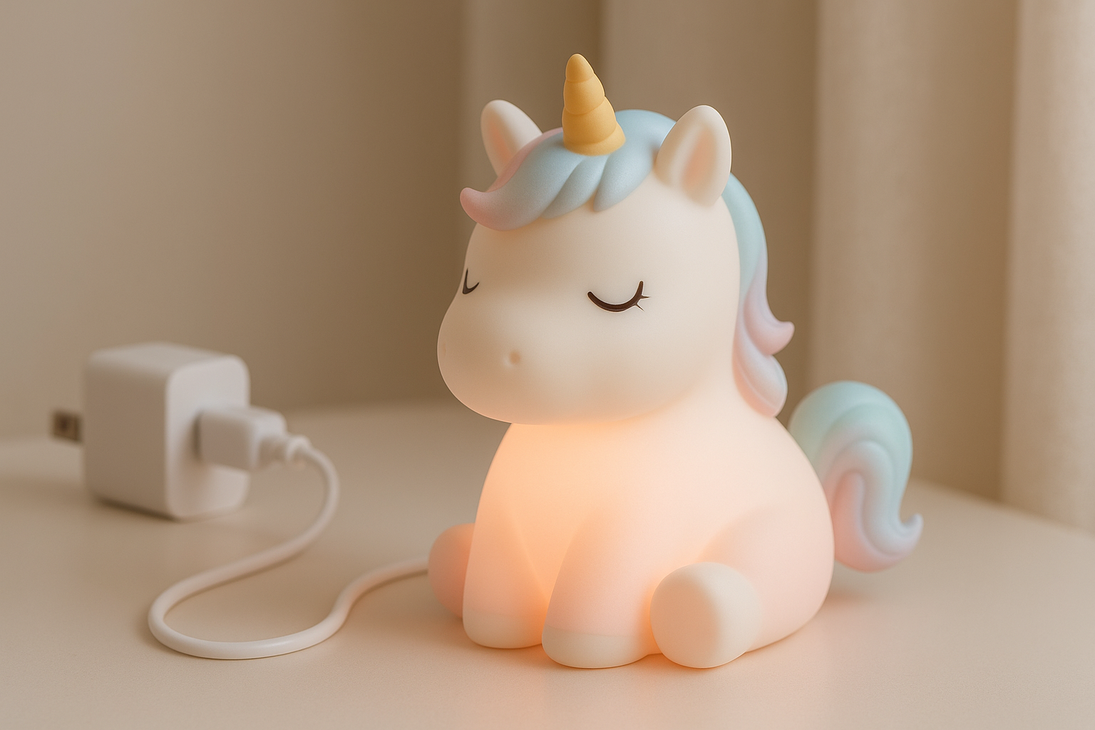 Caractéristiques veilleuse licorne
