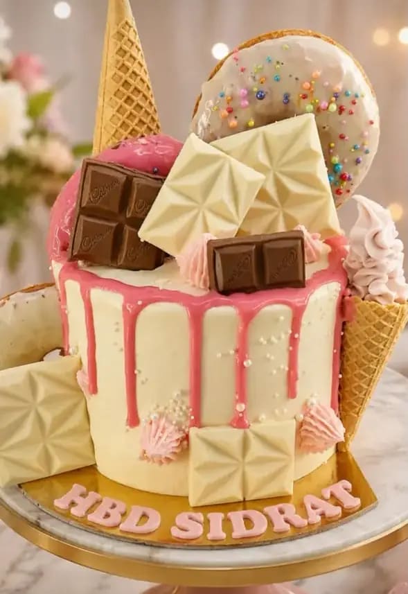 Fresh pastry and cake details from Bake My Cake