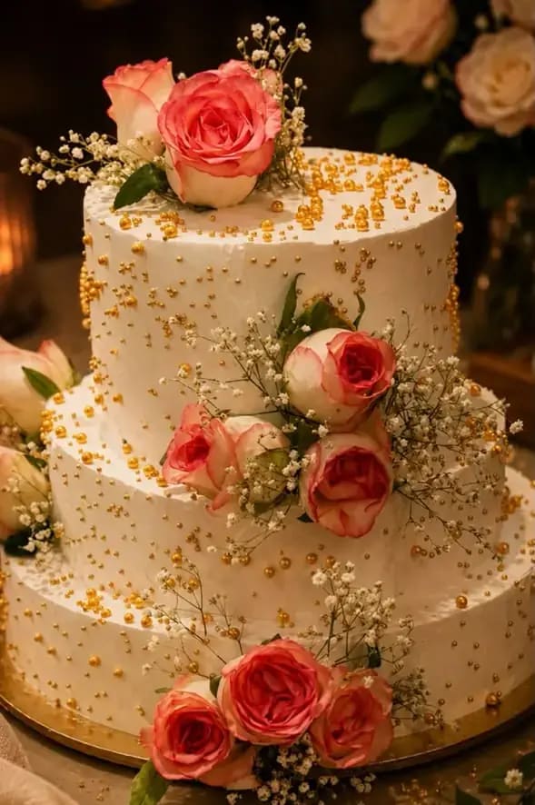 A beautifully finished cake at Bake My Cake