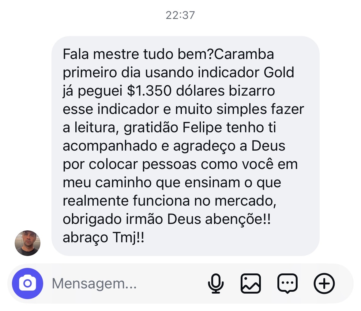 Primeiro dia Gold · $1.350