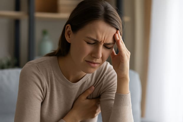 an escitalopram patient experiencing returning symptoms after stopping treatment