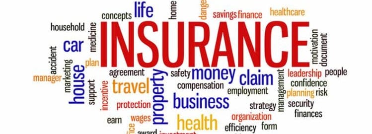 A graphic of the words “insurance” and “money” and other related, adjacent words in various sizes and colors.A graphic of the words “insurance” and “money” and other related, adjacent words in various sizes and colors