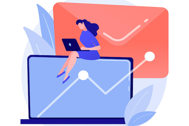 An abstract graphic of a person sitting on a computer monitor while working towards goals for a weight loss program.