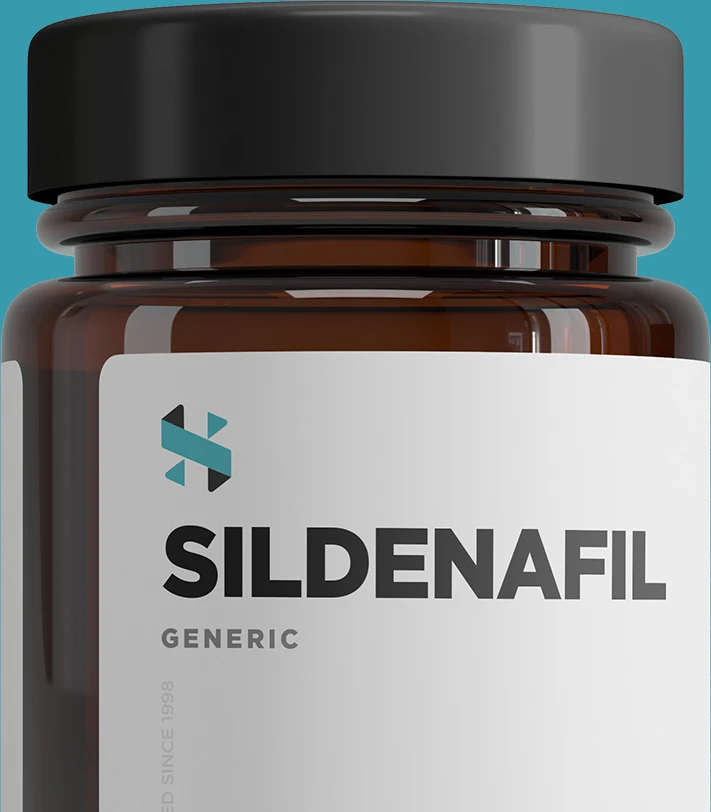 A bottle of Sildenafil