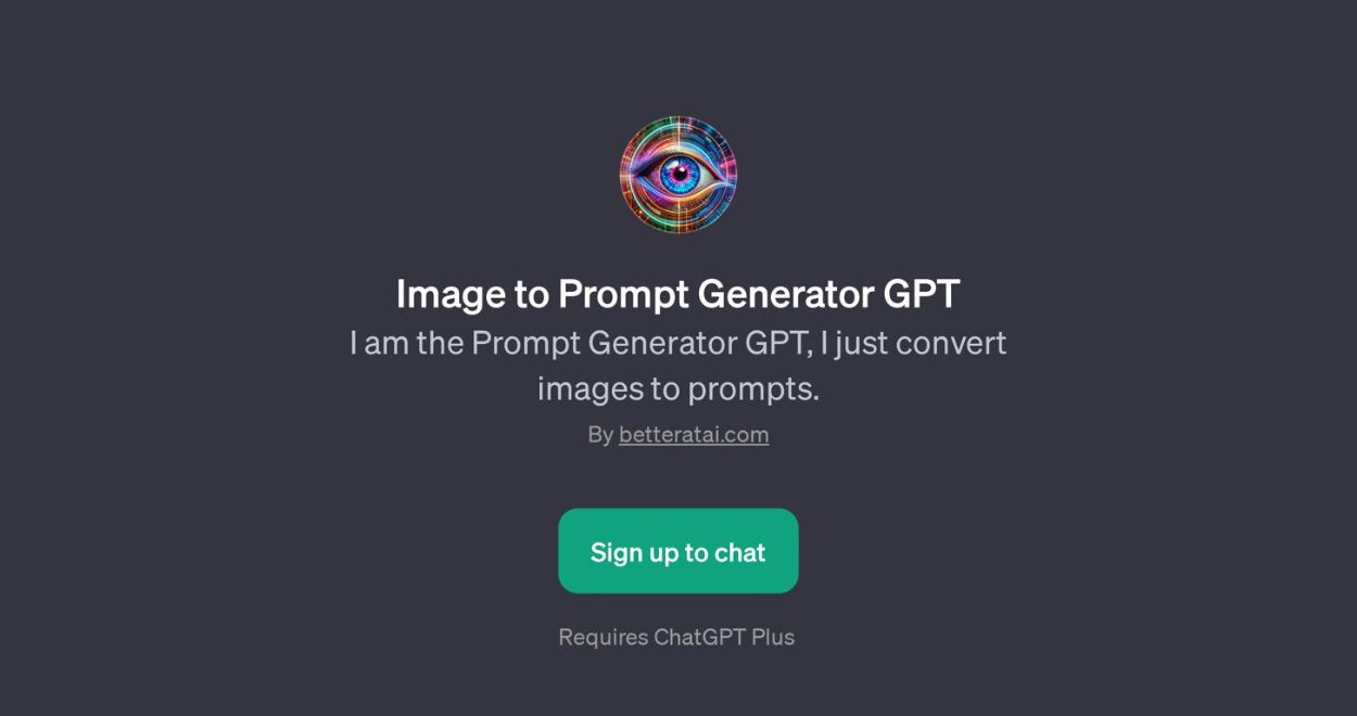 Image to Prompt Generator GPT