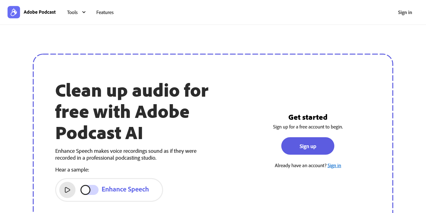 Adobe Enhance Speech logo