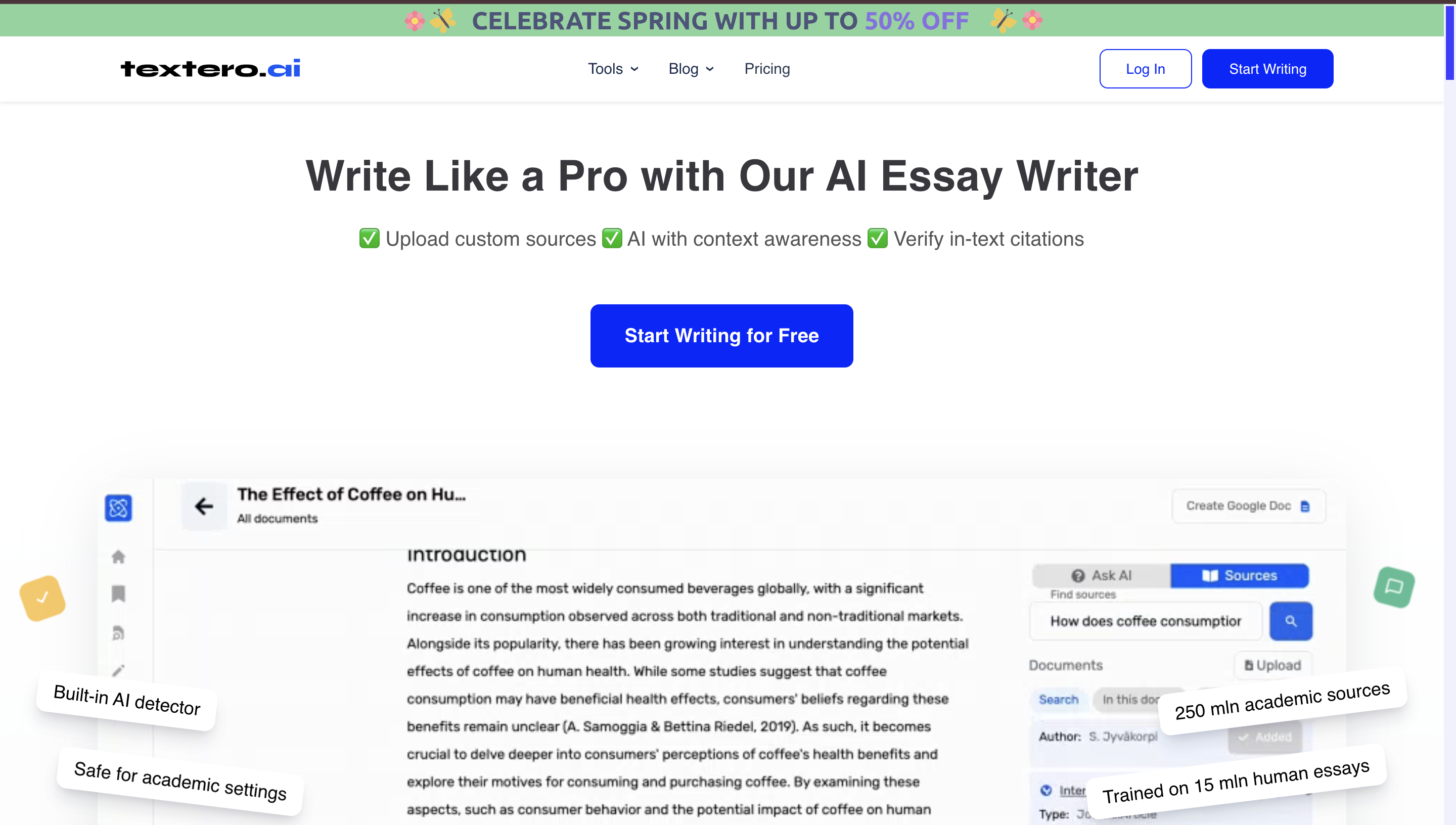 Textero AI Essay Writer logo