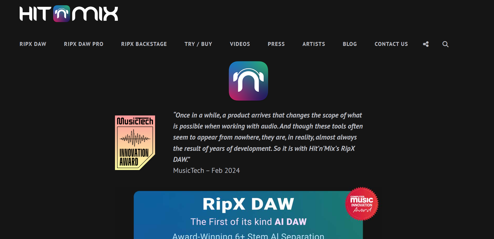 RipX logo