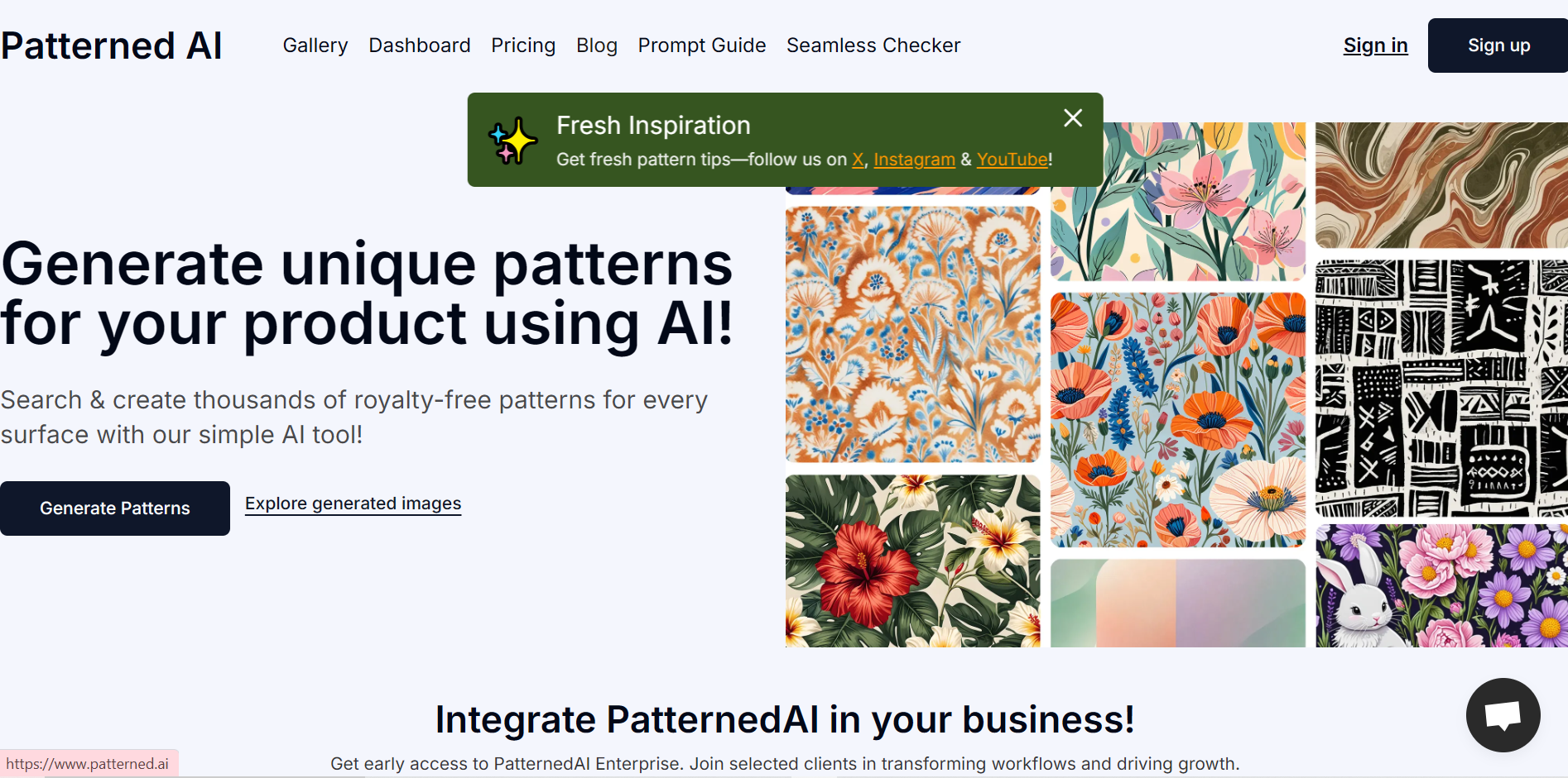 Patterned AI logo