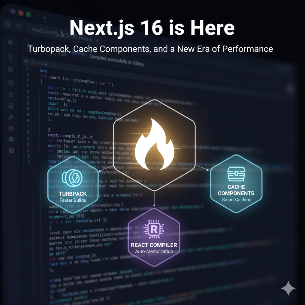 Next.js 16 is Here: Turbopack, Cache Components, and a New Era of Performance