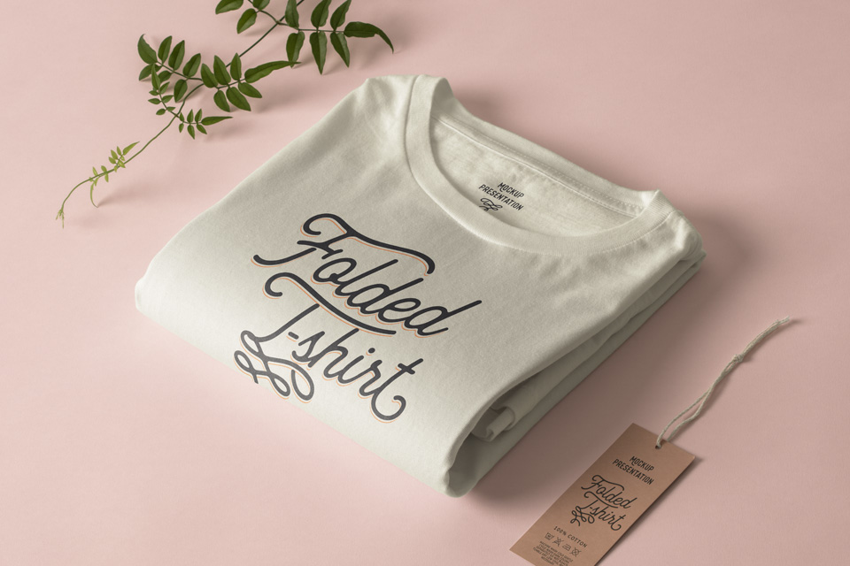 Download Folded Psd T-Shirt Mockup Template - Free PSD Mockups