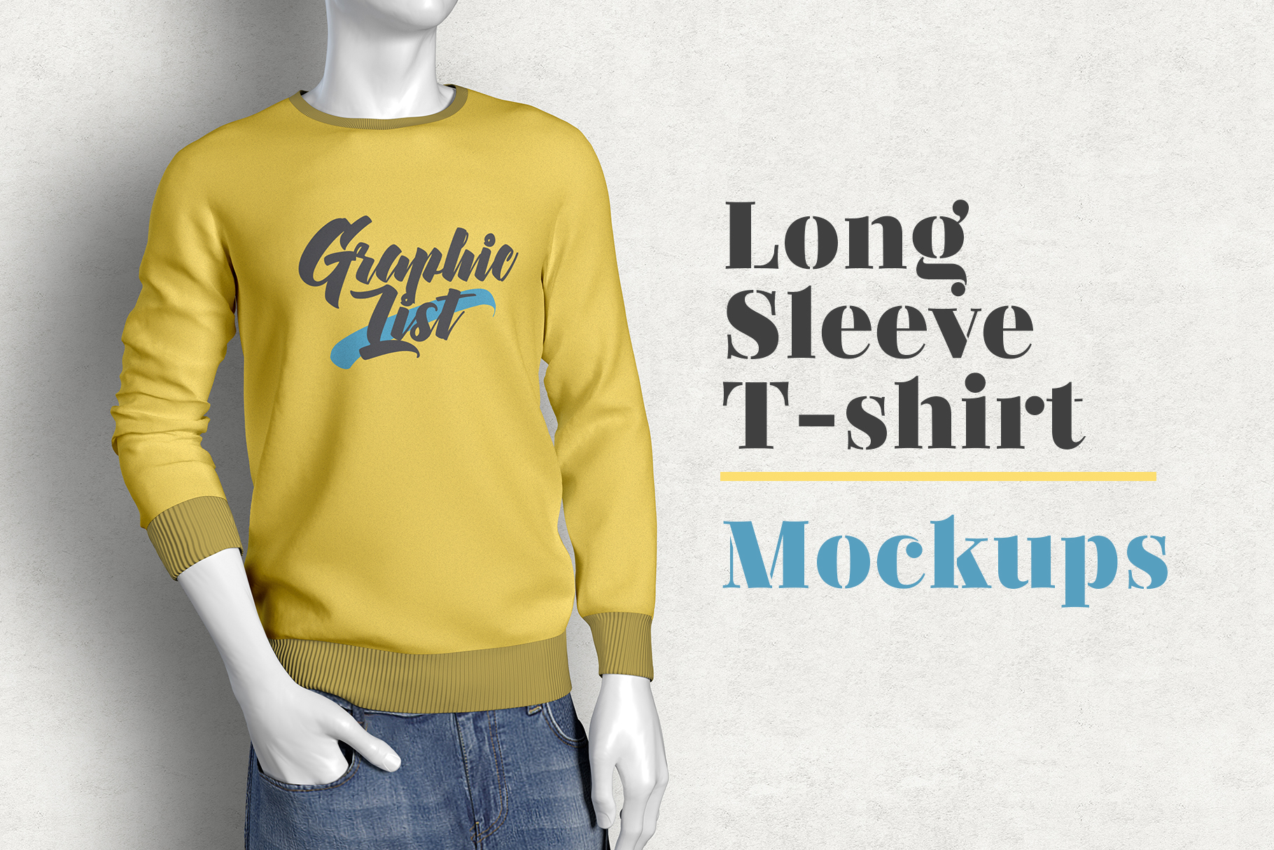 Download Free Long Sleeve T Shirt Mockup Free Psd Mockups