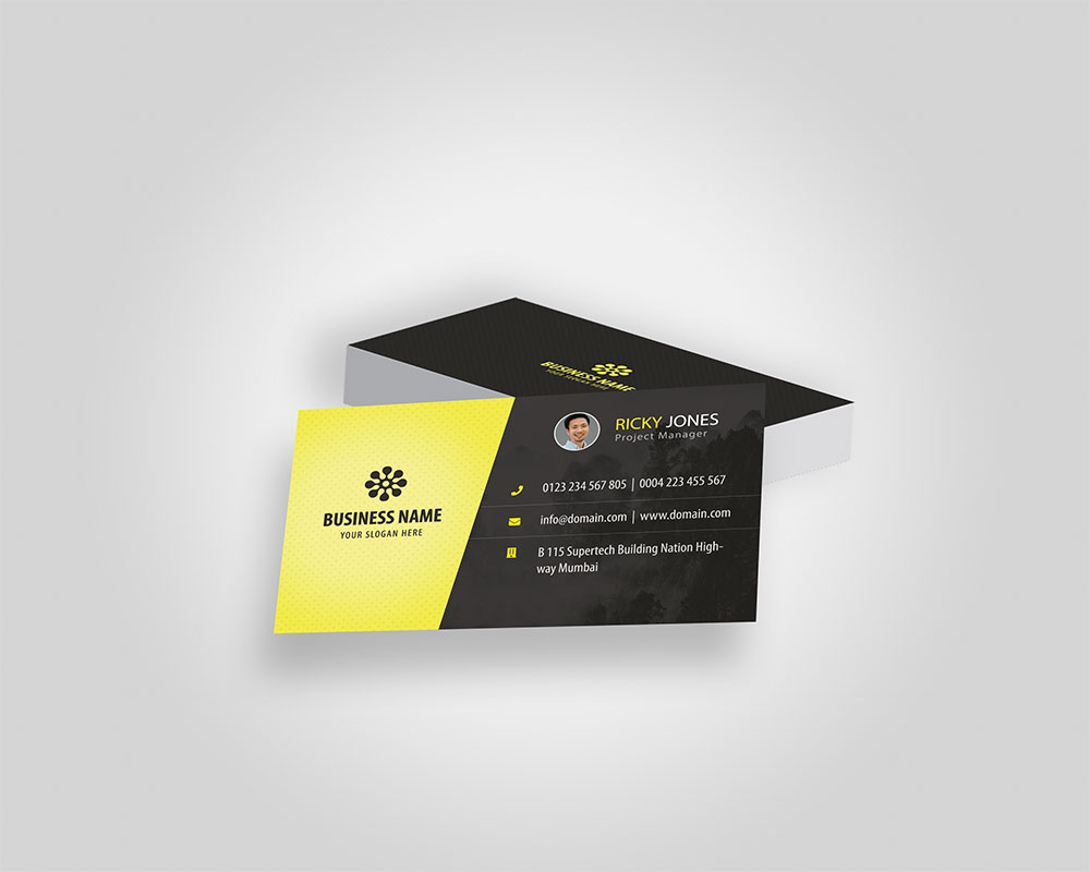 Download Yellow Personal Business Card Psd Mockup Free Psd Mockups PSD Mockup Templates