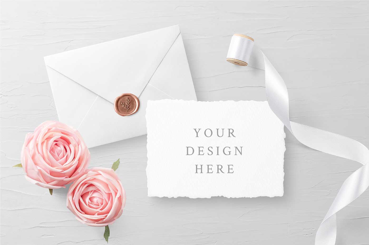 Download Wedding Invitation Card Envelope Psd Mockup Free Psd Mockups