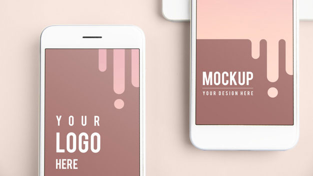 Mobile Phone Screen Mockup Template