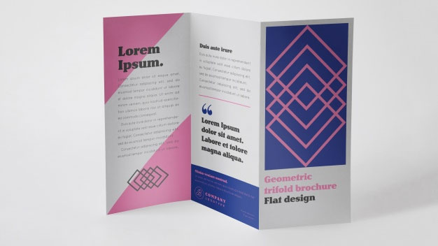 Corporate Trifold Brochure Mockup