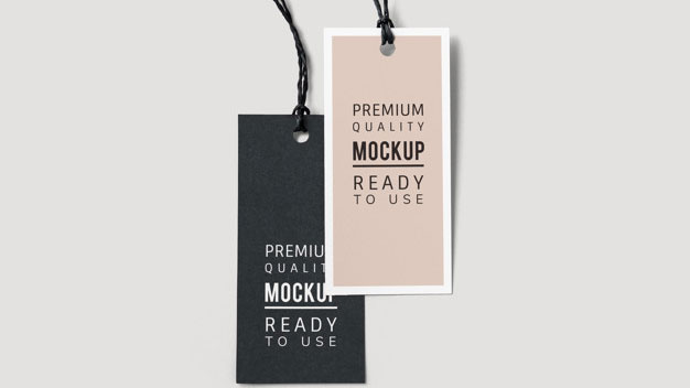 Pair Fashion Label Tag Mockups