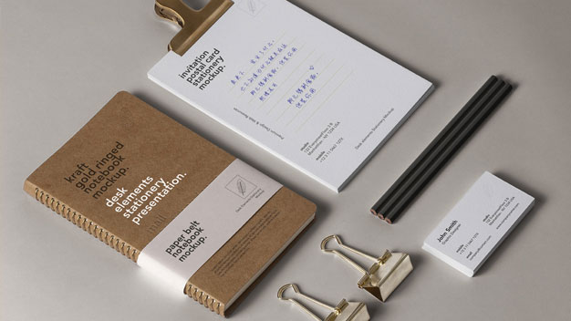 Psd Desk Stationery Mockup