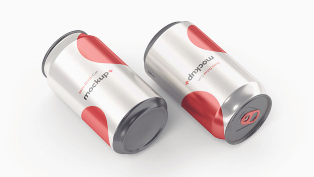 Free Soda Drink Can PSD Mockup