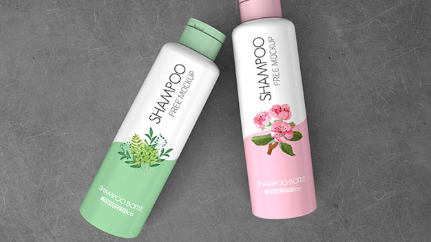 Free Shampoo Bottle PSD MockUps