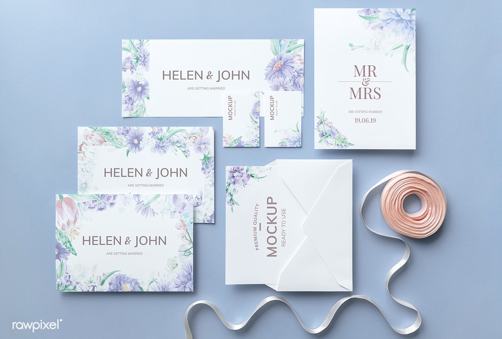 Download Wedding Invitation Card Mockups Free Psd Mockups