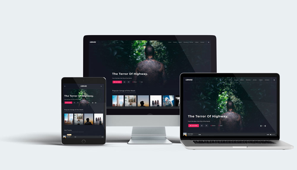 Multi Devices Responsive Website Mockup
