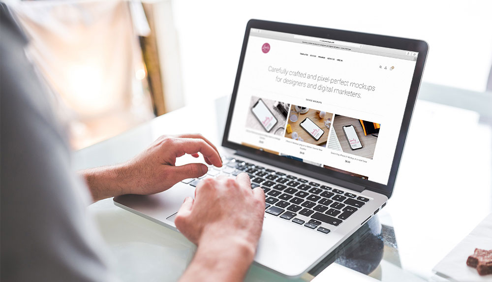 Macbook Mockup Pro with Cookies