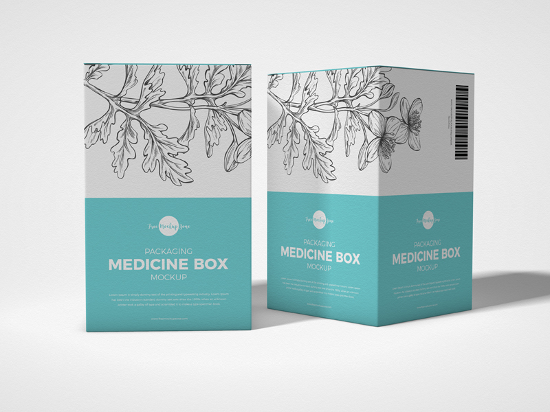 Download Free Packaging Medicine Box Mockup - Free PSD Mockups