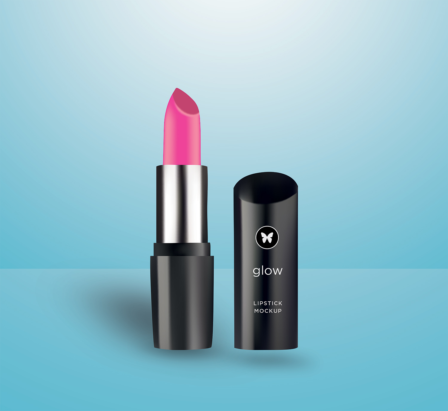 Download Free Glow Lipstick PSD Mockup - Free PSD Mockups