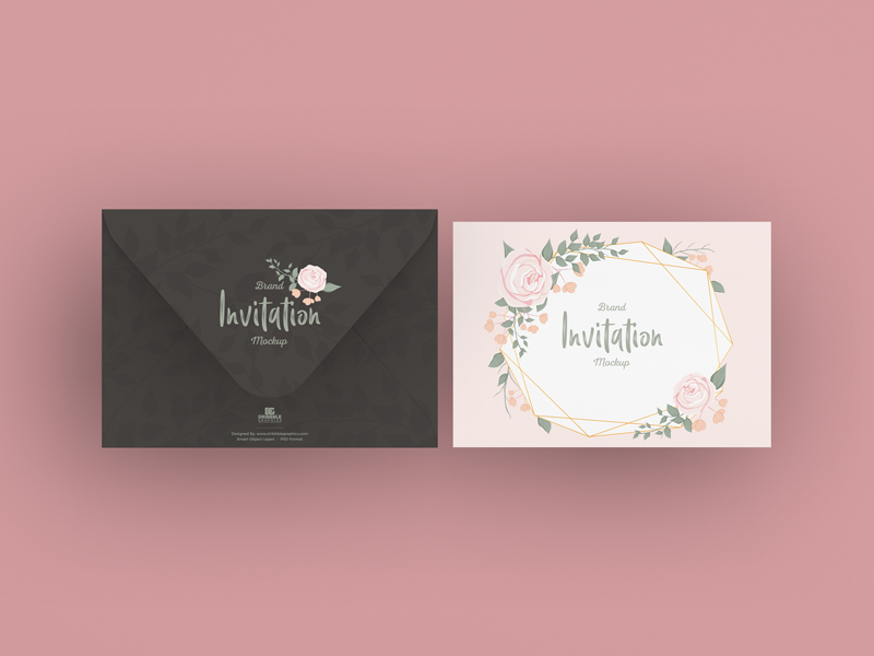 Download Free Invitation Mockup Psd Free Psd Mockups