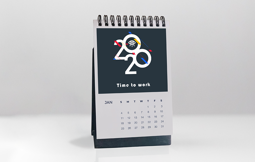 Corporate Сalendar PSD Mockup