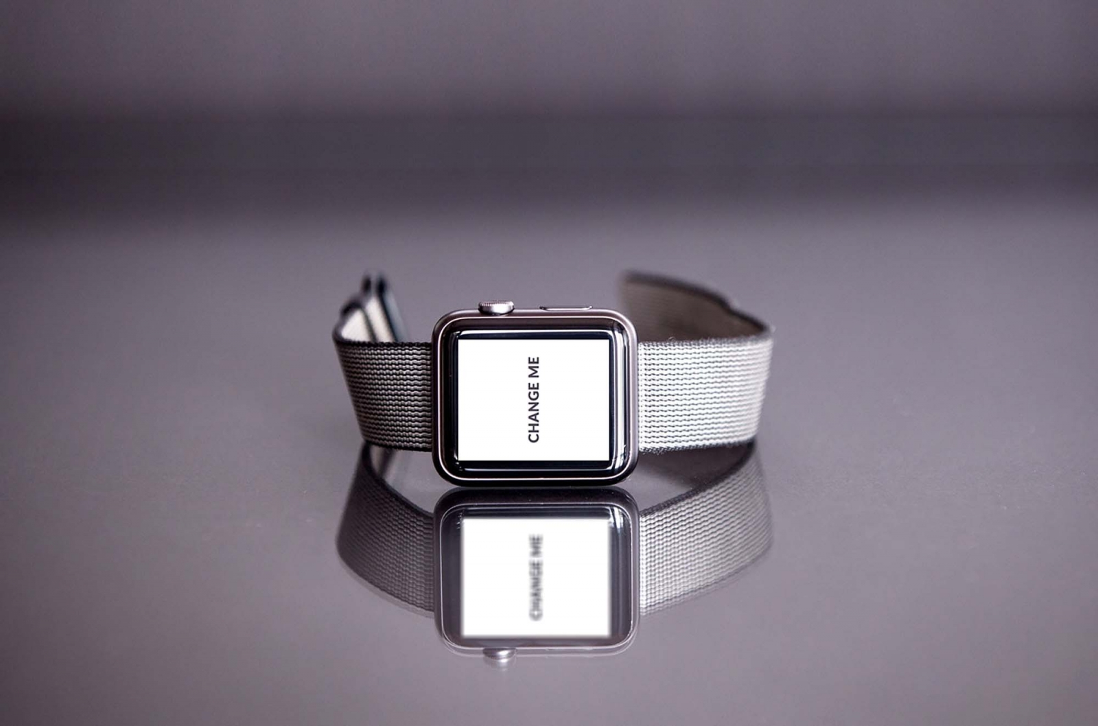 Free PSD iWatch Reflection Mockup