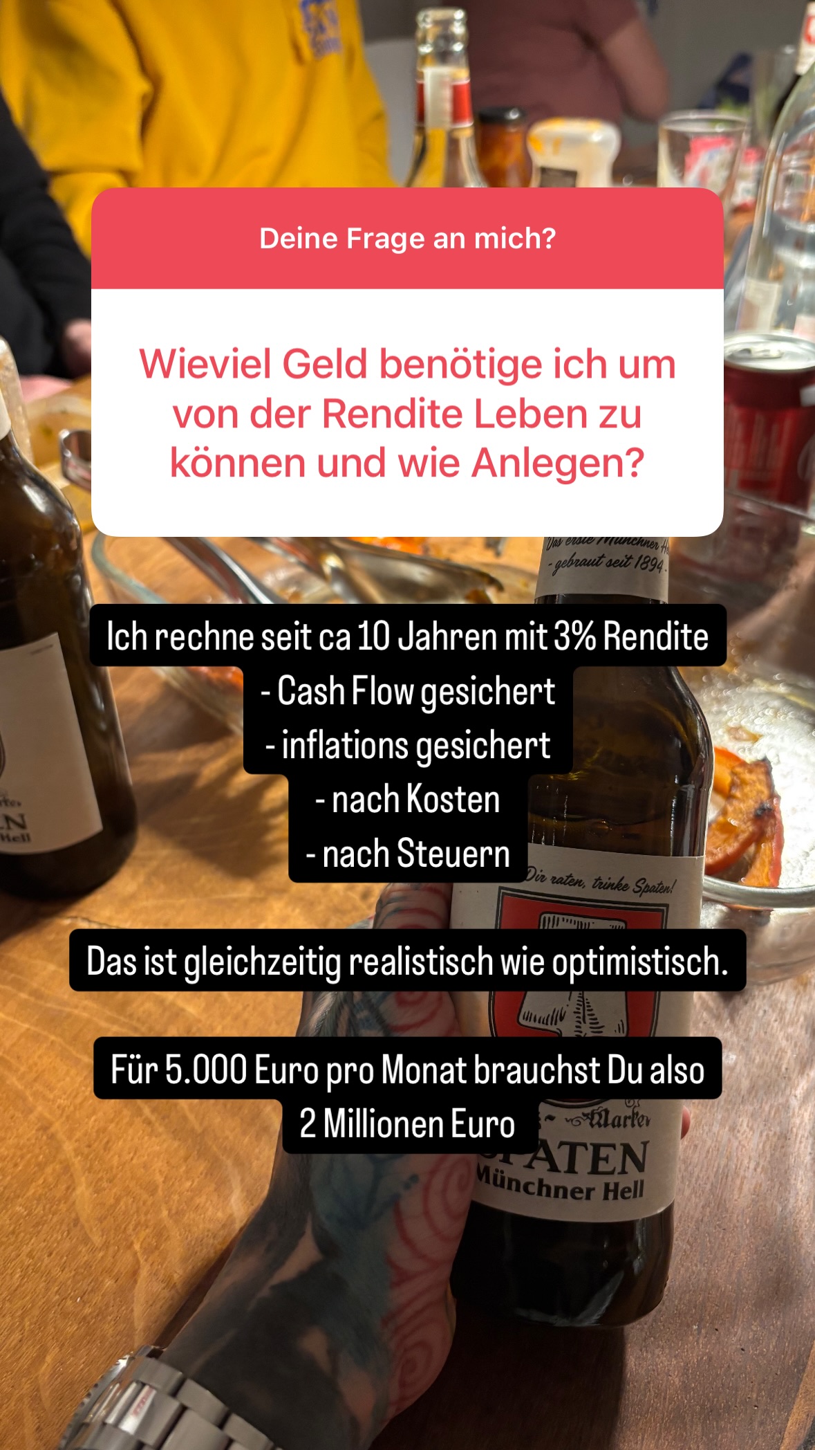 Pascal Wegner Story auf Instagram