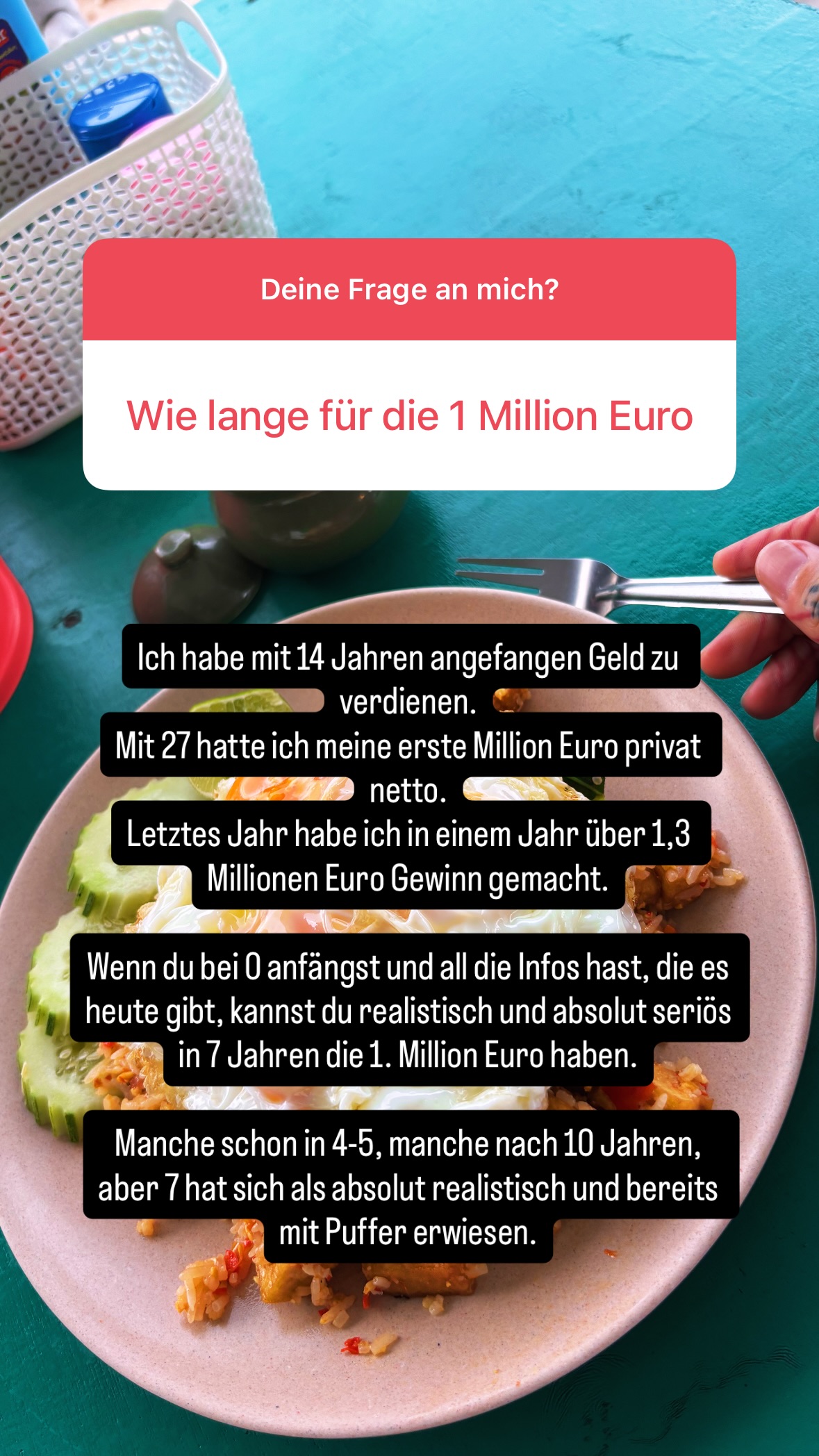 Pascal Wegner Story auf Instagram