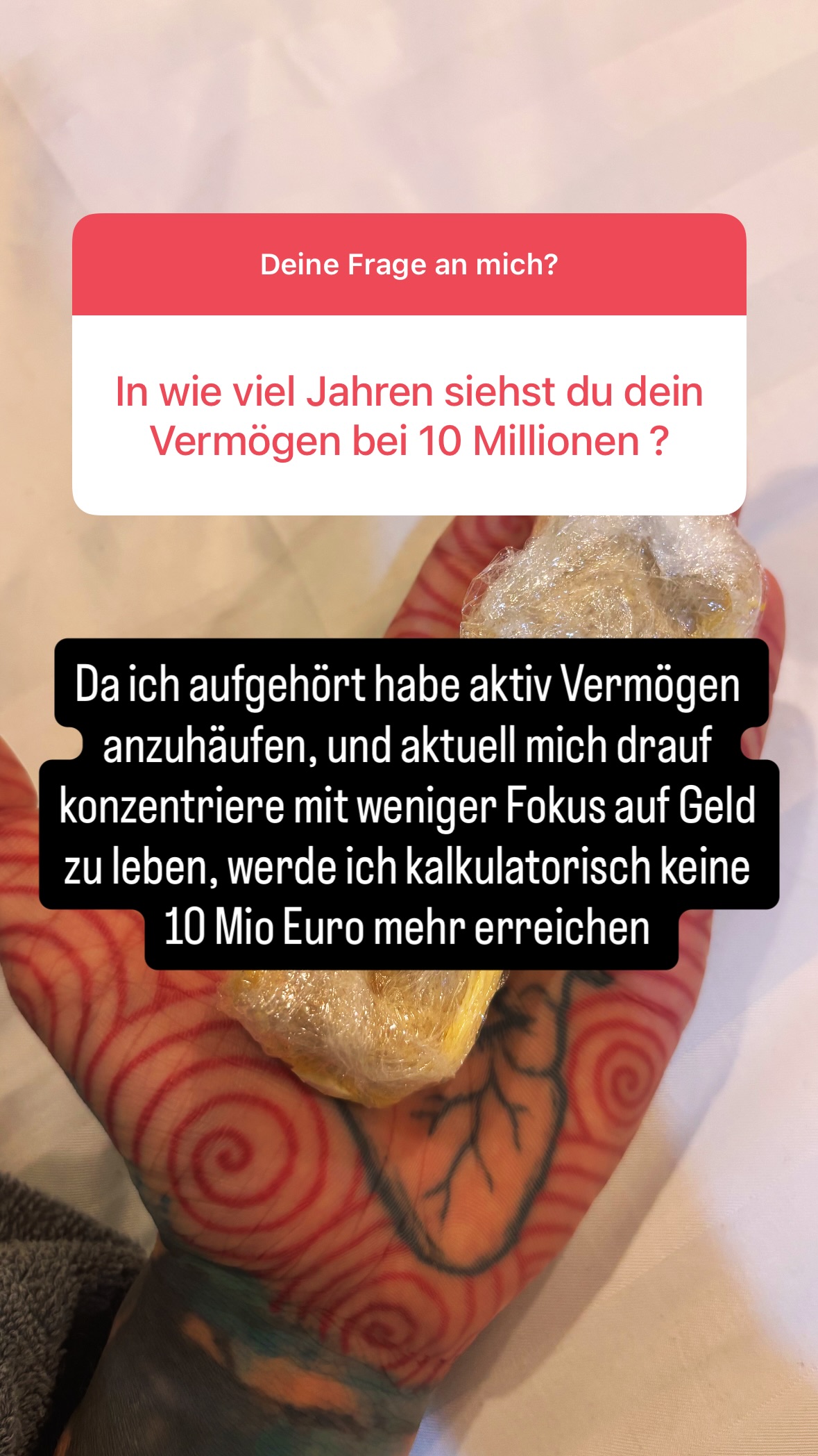 Pascal Wegner Story auf Instagram