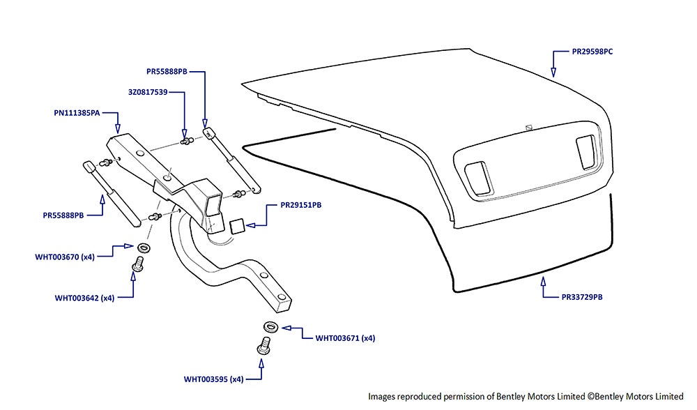 Boot / Trunk Lid Complete Assembly - PR29598PC-A | IntroCar USA